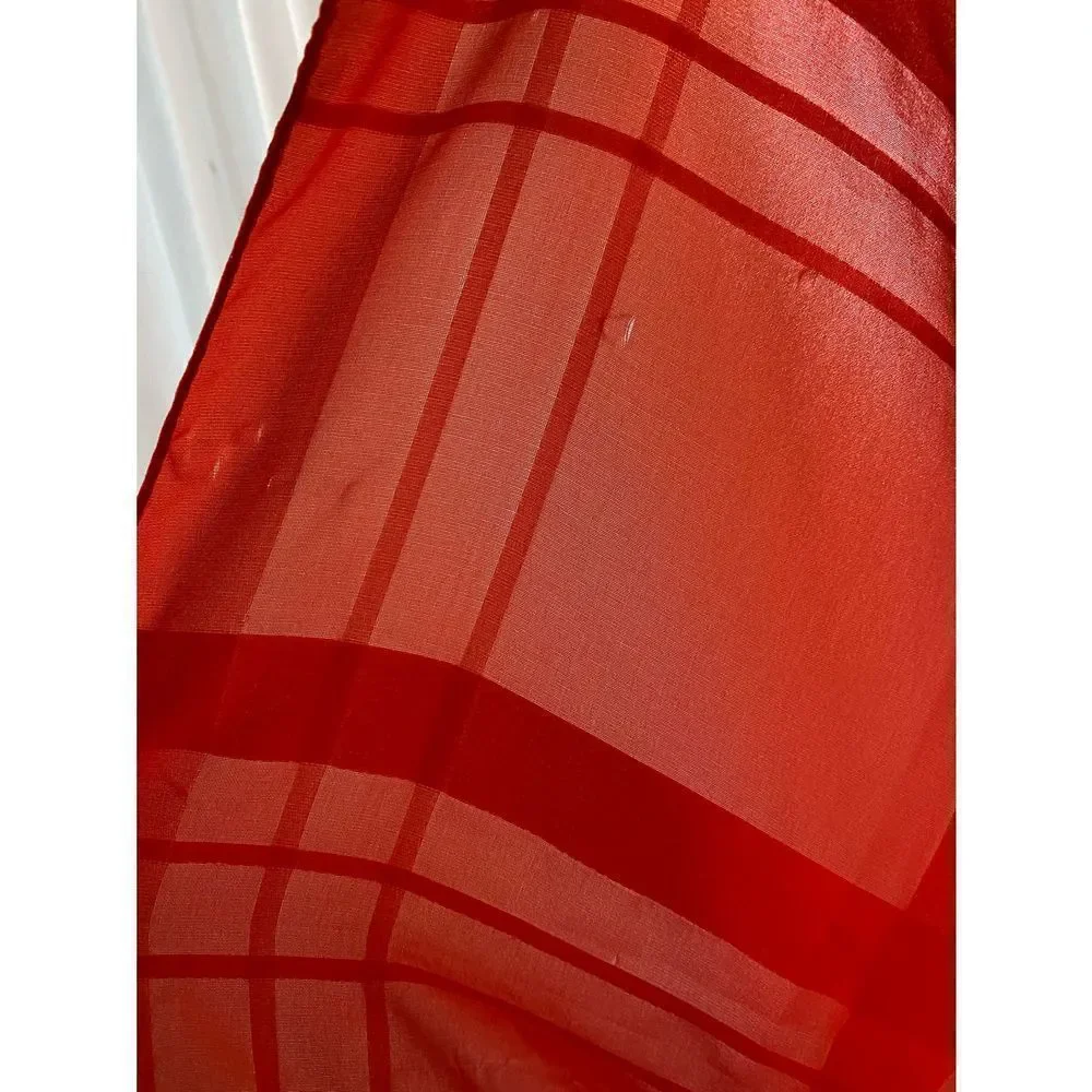 Red Satin Scarf Made in Italy